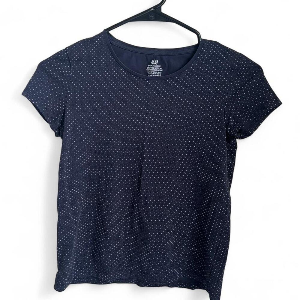 Navy blue hm polka dot